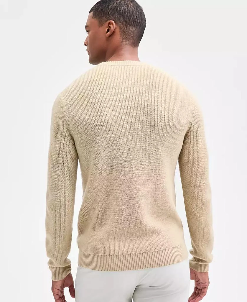 Alfani Men's Long Sleeve Merino Basket Weave Crewneck Sweater, Macy's Exclusive 2