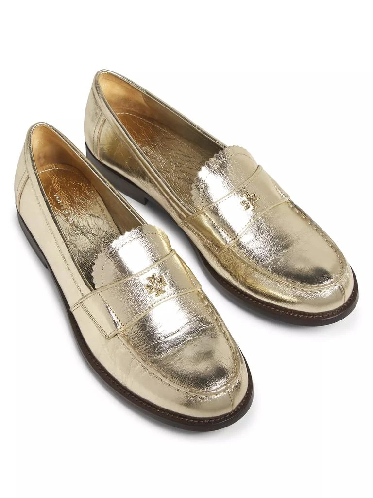 Tory Burch Classic Metallic Leather Loafers 4