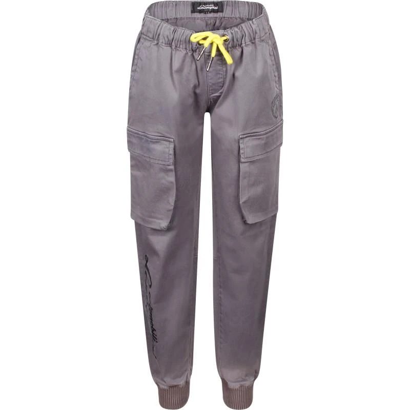 AUTOMOBILI LAMBORGHINI Logo trousers in grey 1