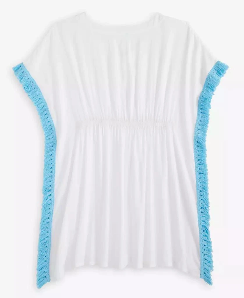 Breaking Waves Big Girls Fringe Kimono Cover-Up 6