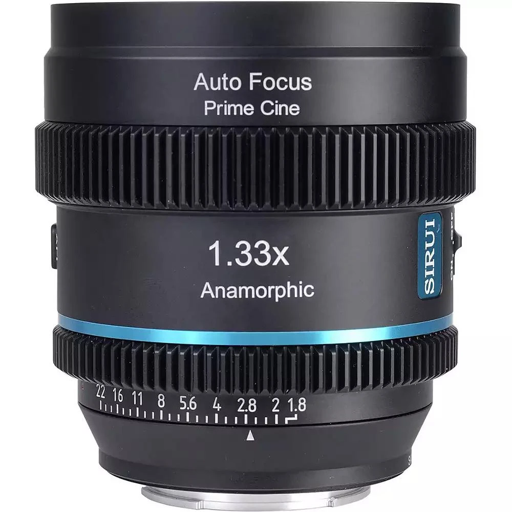 Sirui Sirui 20mm T1.8 1.33X S35 AF Anamorphic Lens (E mount, Blue Flare) 2