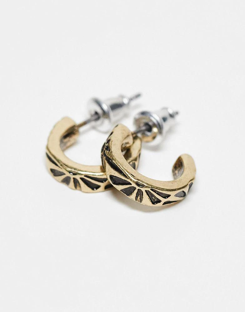 Classics 77 Classics 77 dusk til dawn hoop earrings in gold 3