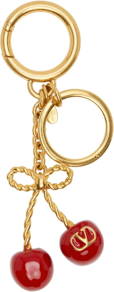 Valentino Gold 
Chez Valentino
 Bag Charm Keychain