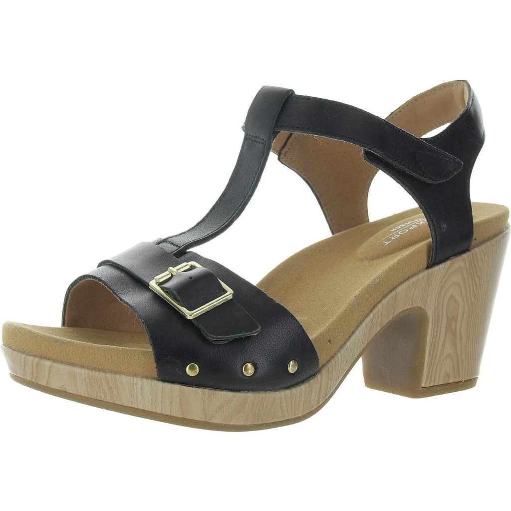 Rockport VIVIANNE T STRAP Womens Buckle Leather T-Strap Sandals 1