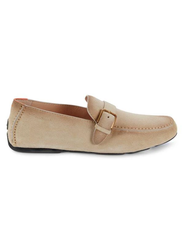 Santoni Hamel Suede Driving Loafers 1