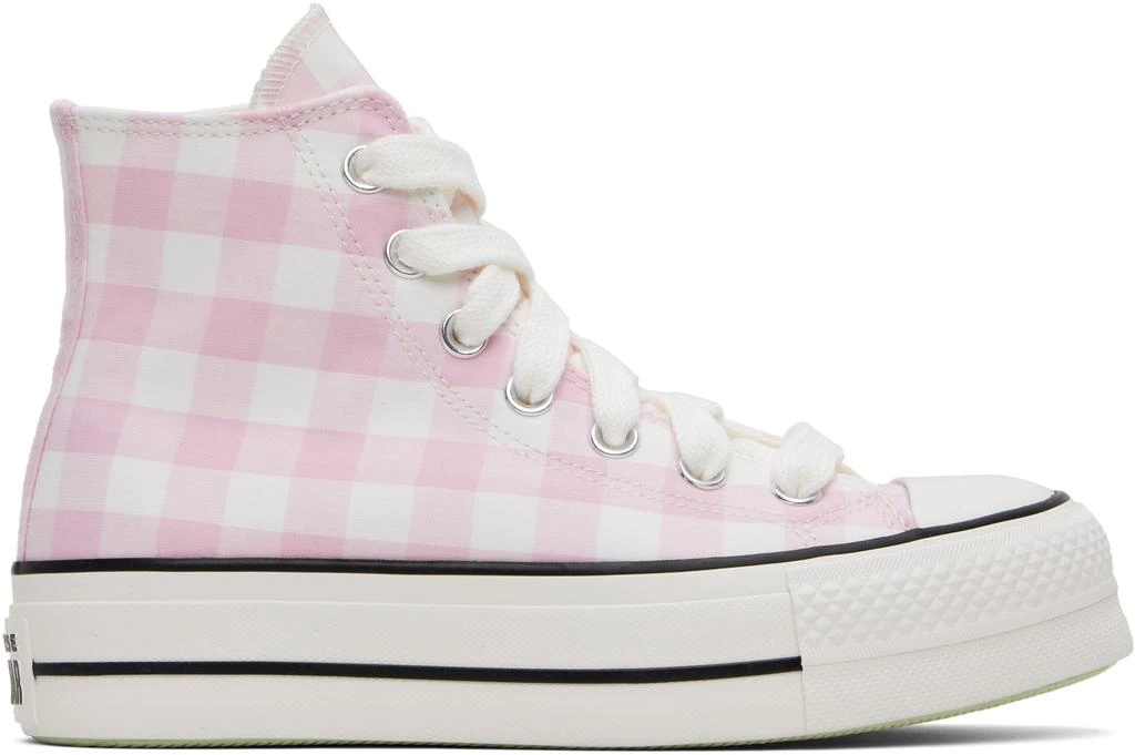 Converse Pink & White Chuck Taylor All Star Gingham Sneakers 1