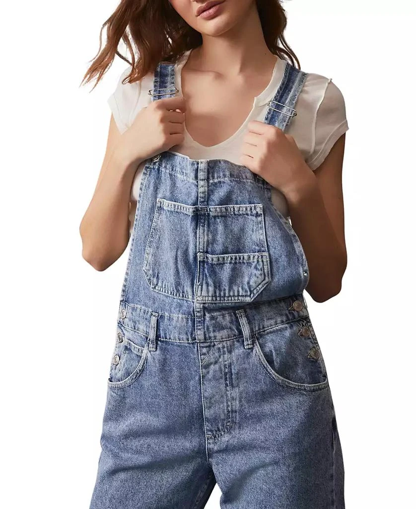 Free People Ziggy Cotton Denim Overalls 4