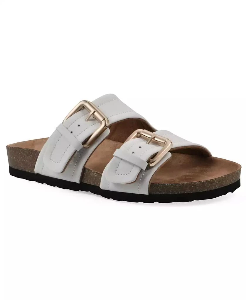 White Mountain Women's Griffon Round Toe Flat Sandals 1