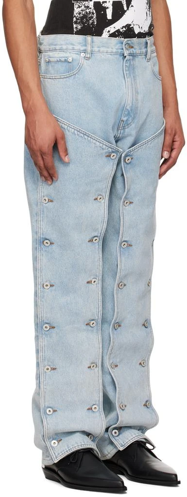 Y/Project Blue Snap Off Jeans 4