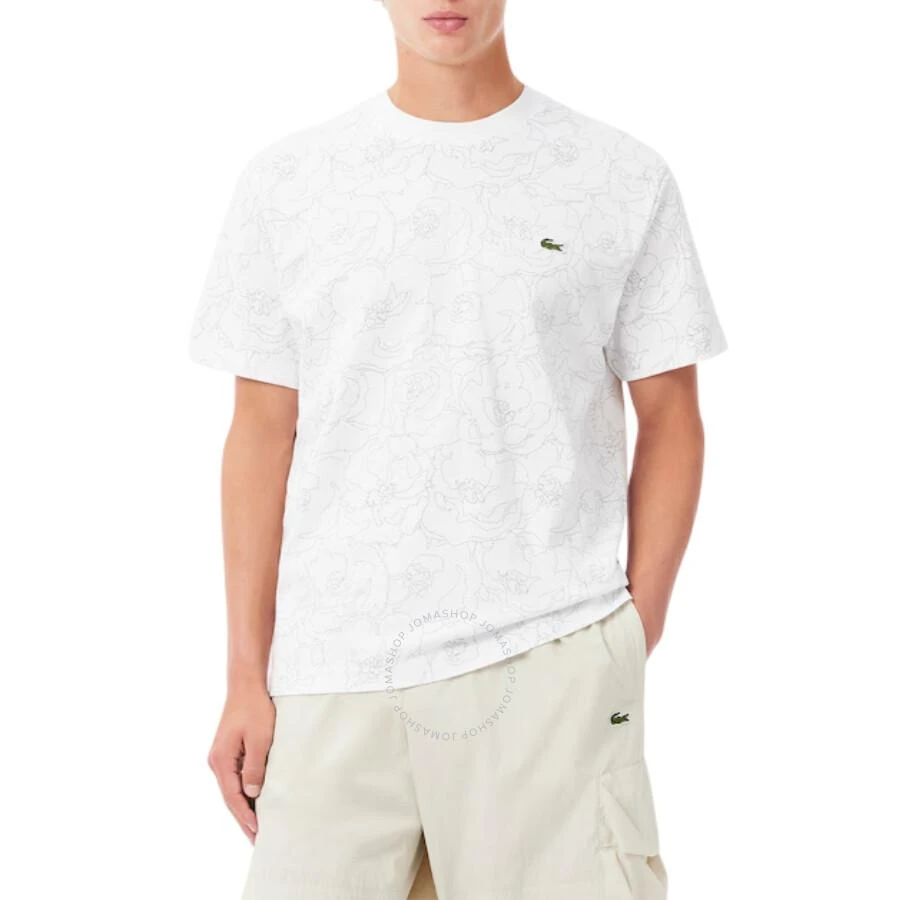 Lacoste Flower Print Cotton Jersey T-Shirt 3