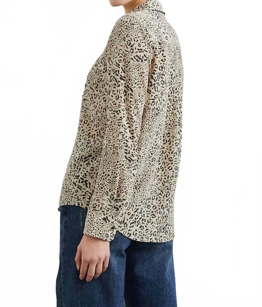 Rails Kate Button-Down Blouse - Plus In Sand Mixed Cheetah 2