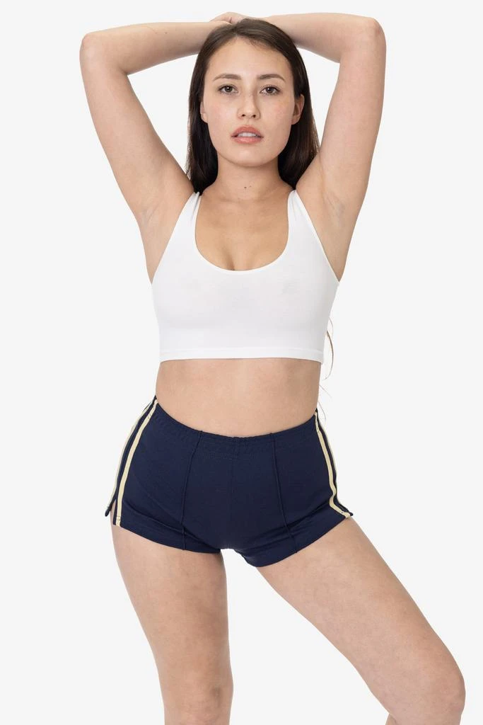 Los Angeles Apparel RNI3001 - Nylon Interlock Cheer Stripe Shorts 5