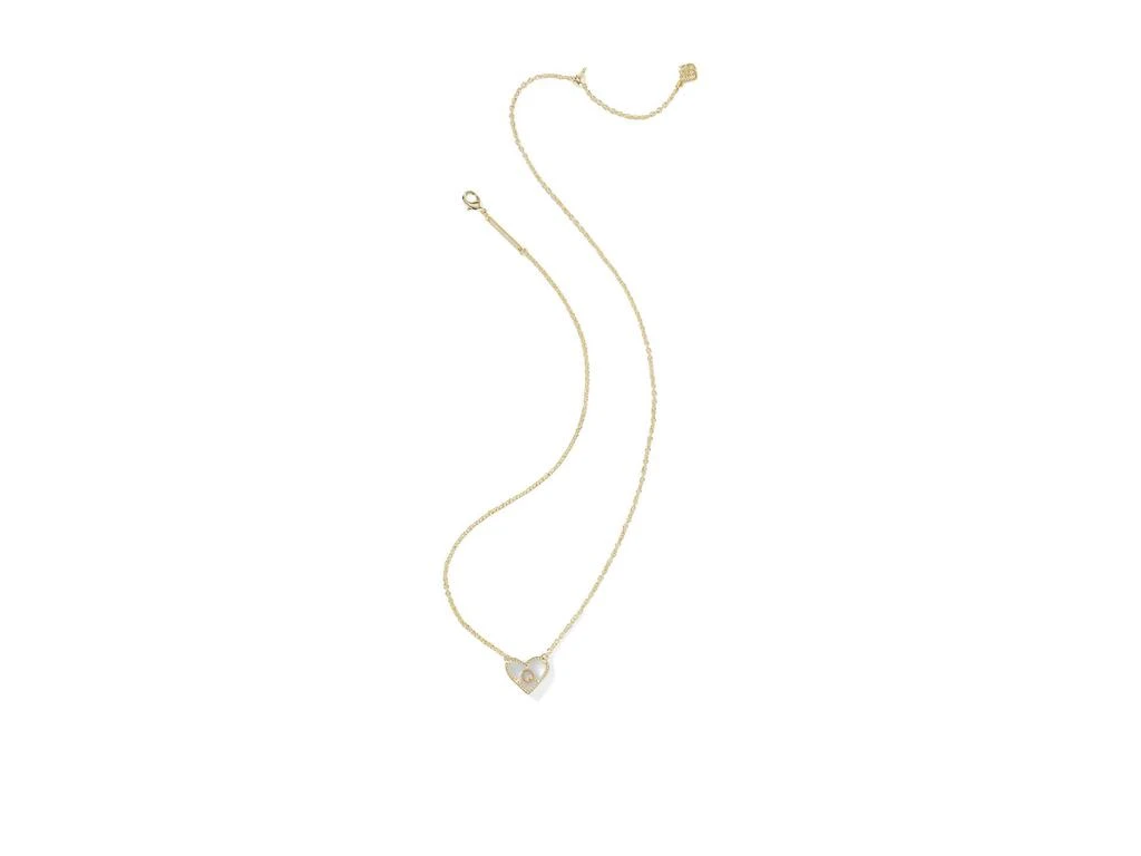 Kendra Scott Heart Letter Q Short Pendant Necklace 3