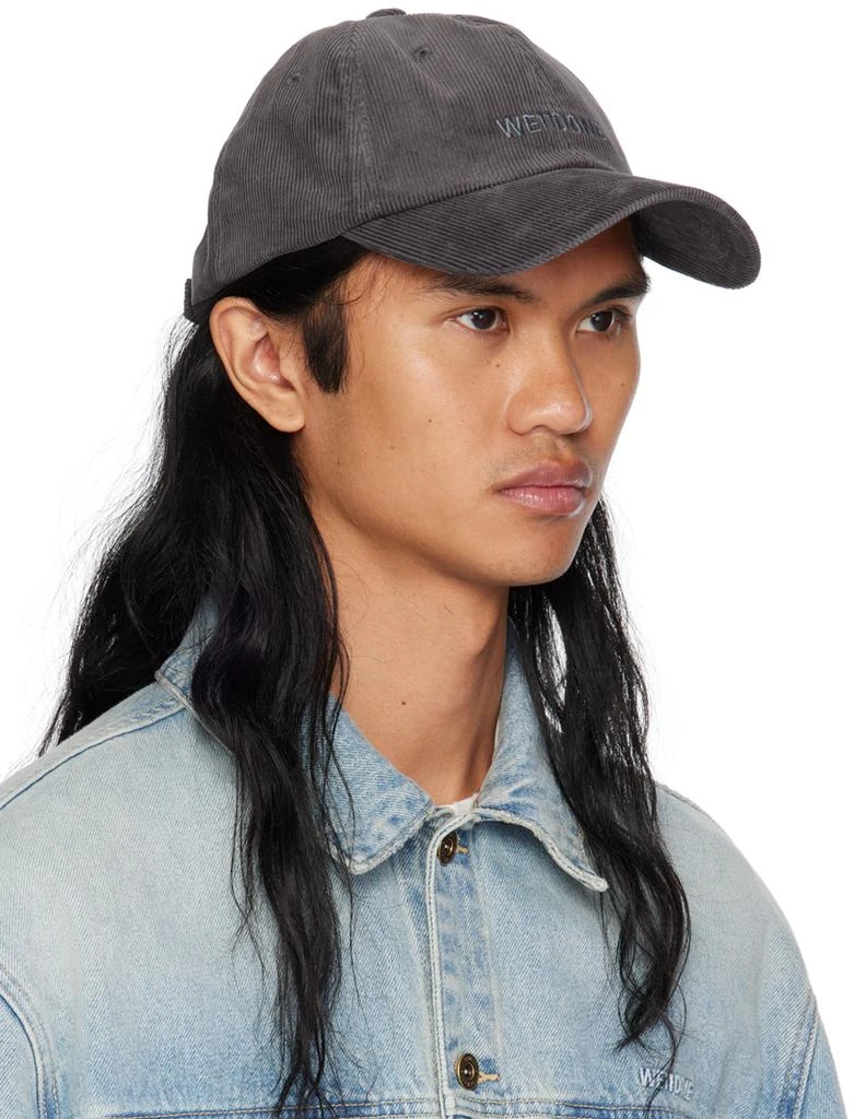 We11done Grey Logo embroidered Cap Grey Uni size We11done Gray Logo Cap | Garmentory main image 2
