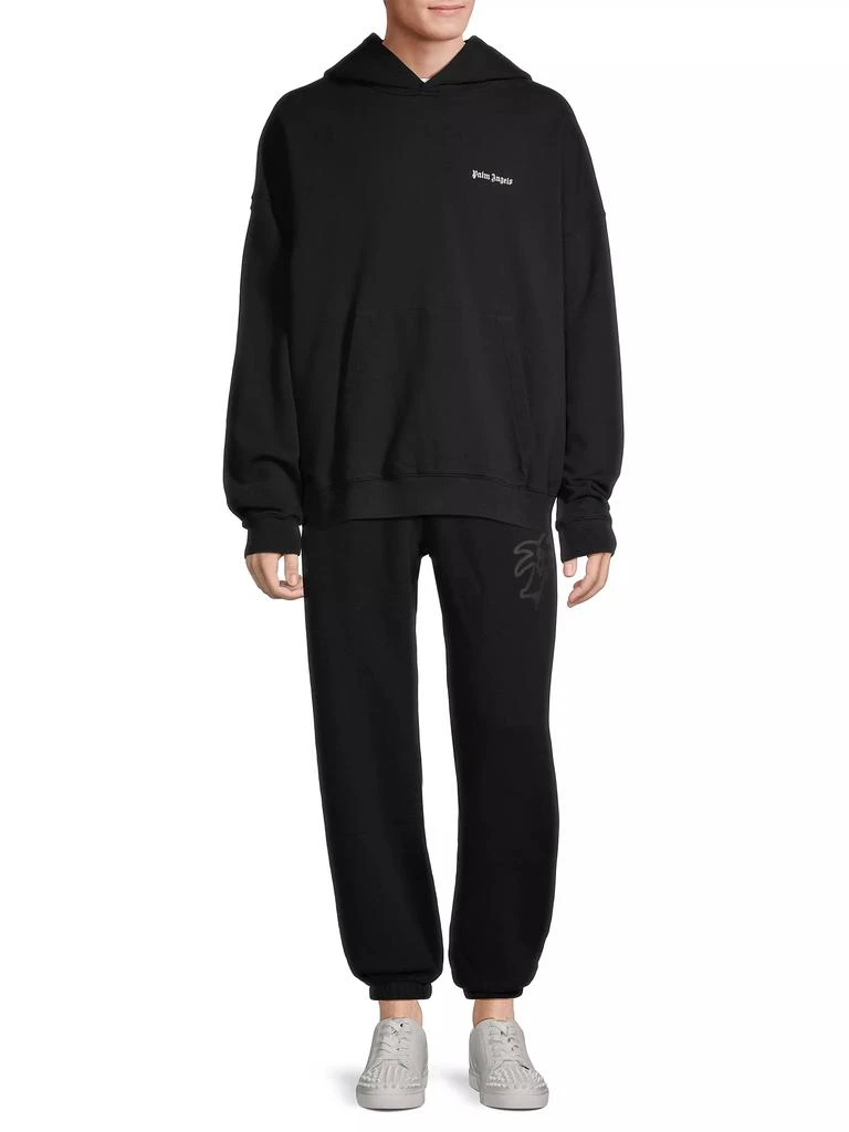 Palm Angels Oversized Embroidered Logo Hoodie 2