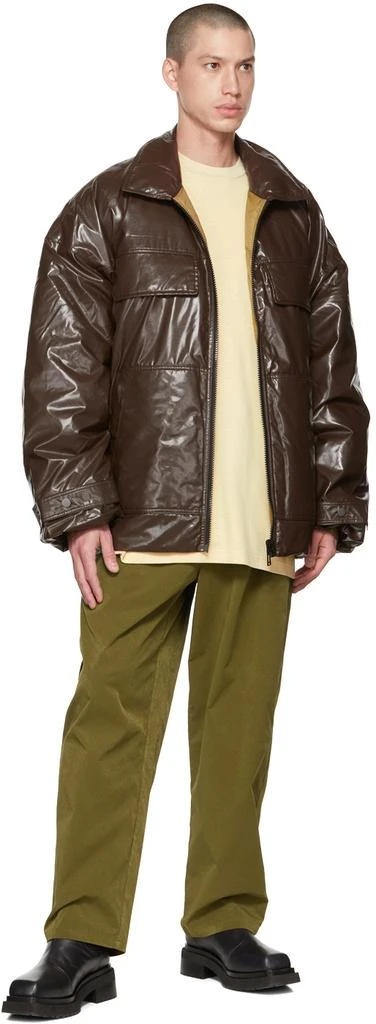 A. A. Spectrum Brown & Beige Biggie Reversible Down Jacket 5