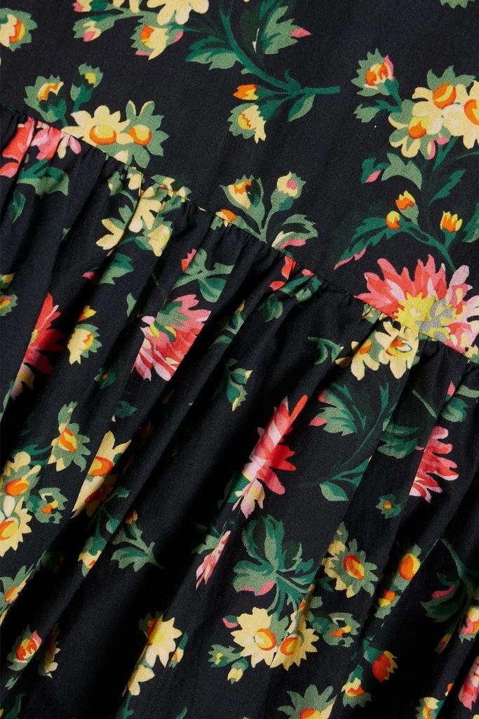 BATSHEVA Welsh tiered floral-print cotton-poplin dress 4