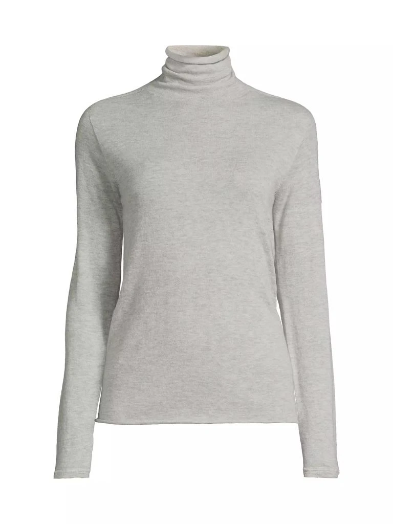 MAJESTIC FILATURES Mashine-Washable Cashmere Long-Sleeve Turtleneck Sweater 1