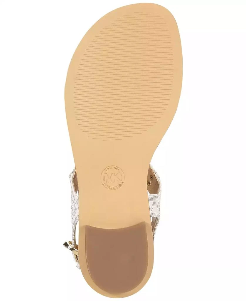 Michael Kors Women's MK Plate Flat Thong Sandals 3