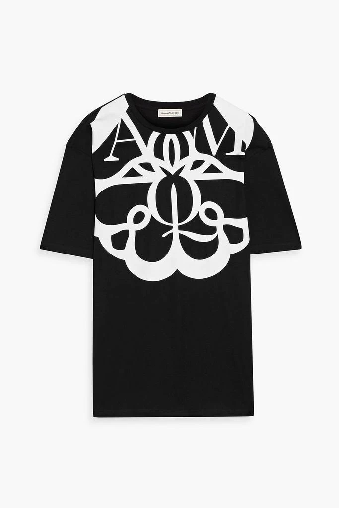 Alexander McQueen Printed cotton-jersey T-shirt 1