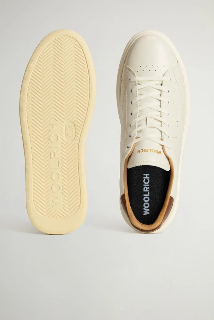 Woolrich Arrow Sneakers in Leather - Men - White 4