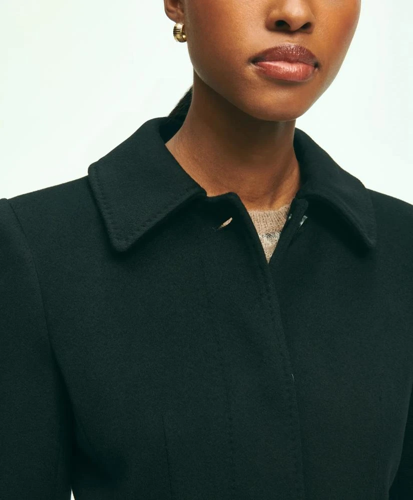 Brooks Brothers Brushed Wool Twill Wrap Coat 2