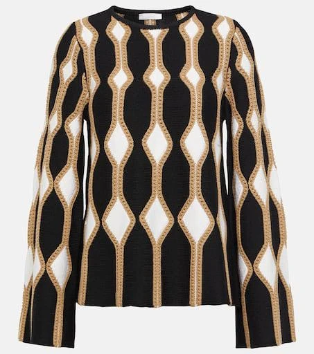 Chloé Intarsia wool and silk sweater 1