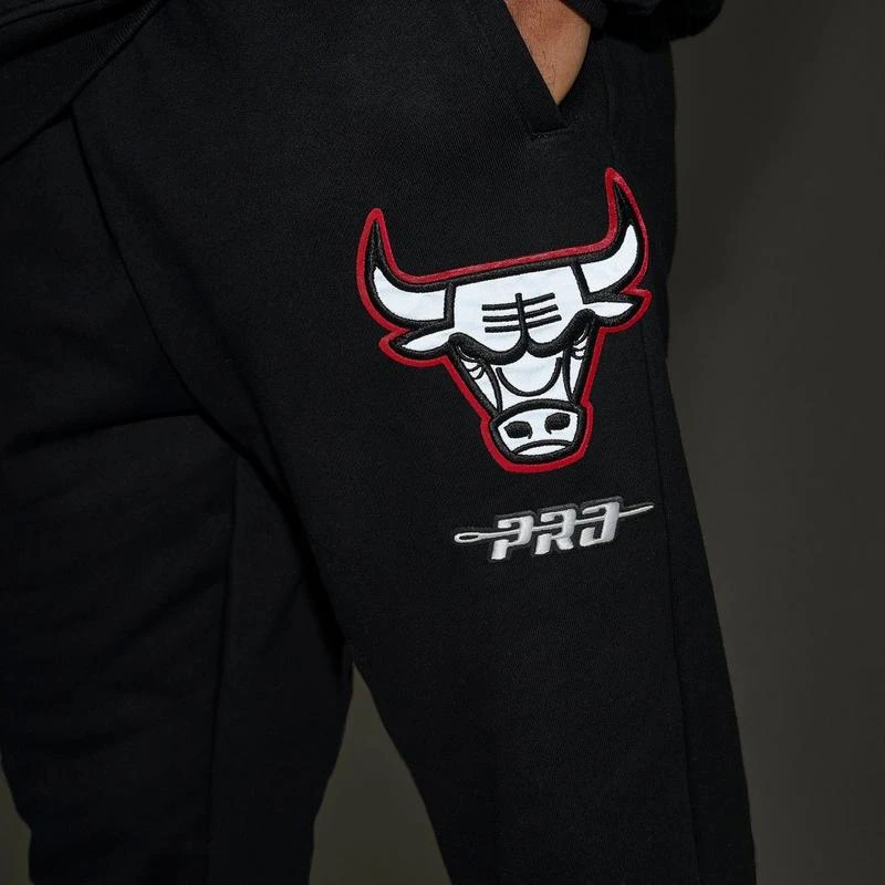 Pro Standard Men's Pro Standard Chicago Bulls NBA Reflective Logo Fleece Jogger Pants 5