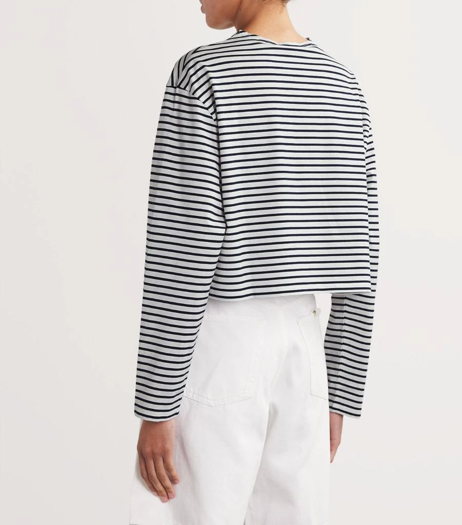 Maje Long-Sleeve Striped T-Shirt 4