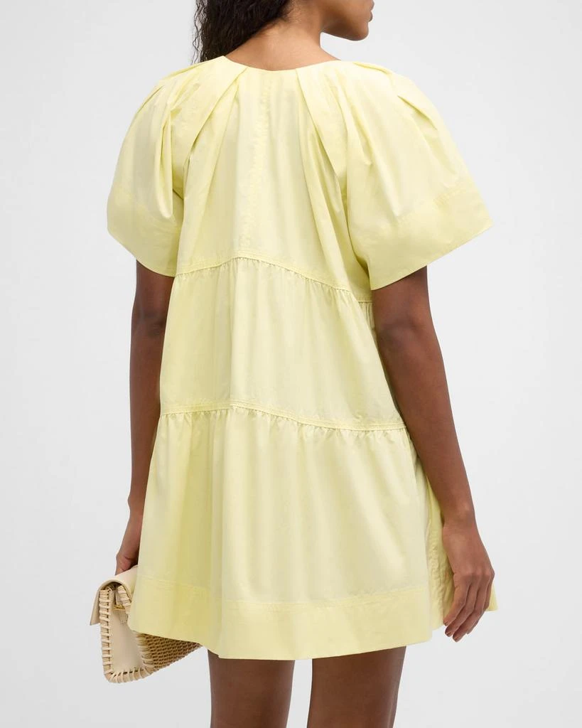 A.L.C. Camila Short-Oversized Sleeve Tiered Mini Dress 5