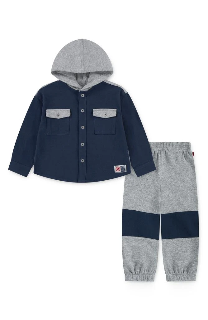 Levi
s Kids
 Hooded Shirt Jacket 
Joggers Set