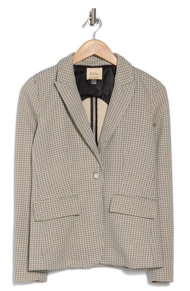 ELIE ELIE TAHARI Print Ponte Blazer 3