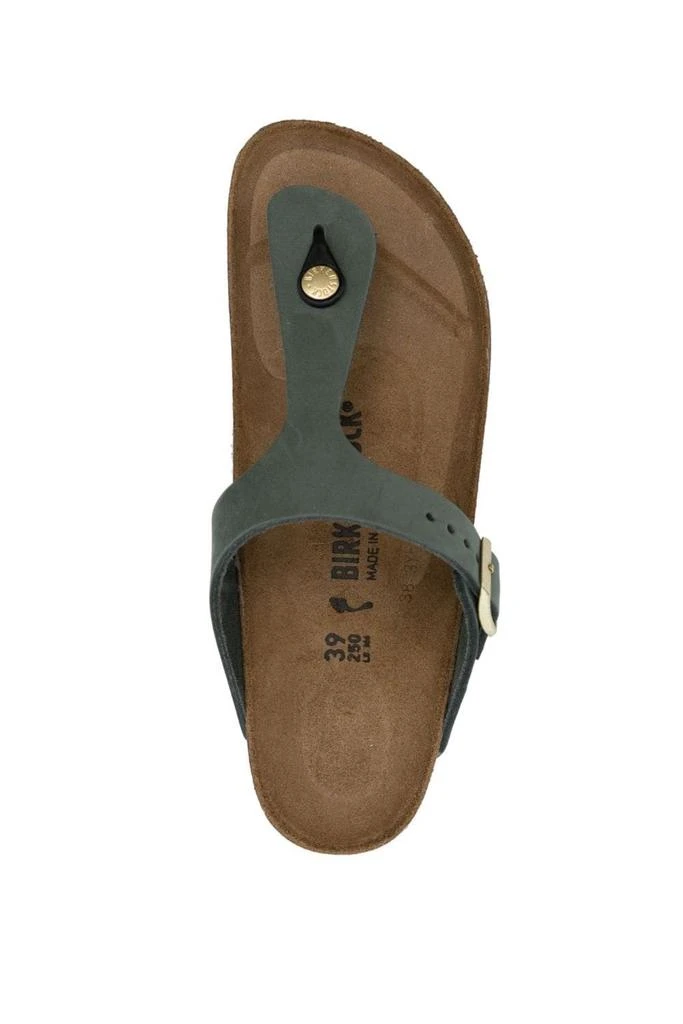 undefined Womens Gizeh Leather Sandals Khaki 4