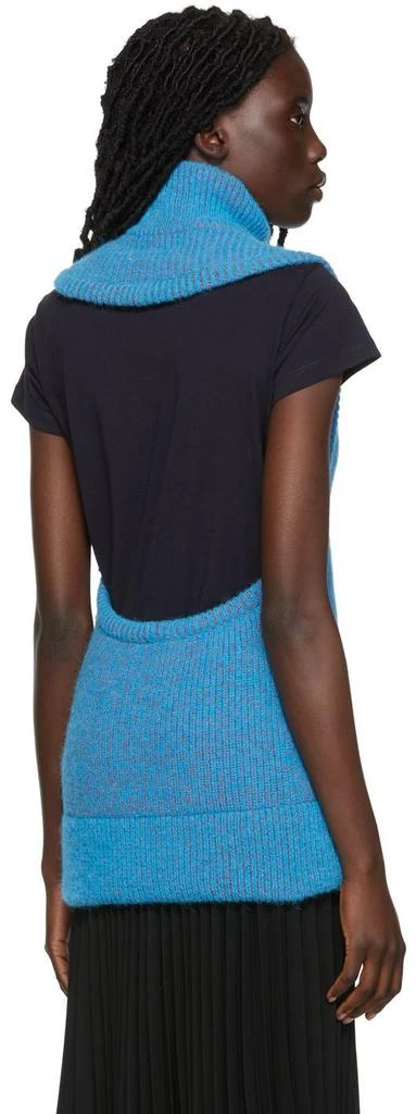 MM6 Maison Margiela Blue Backless Turtleneck 3