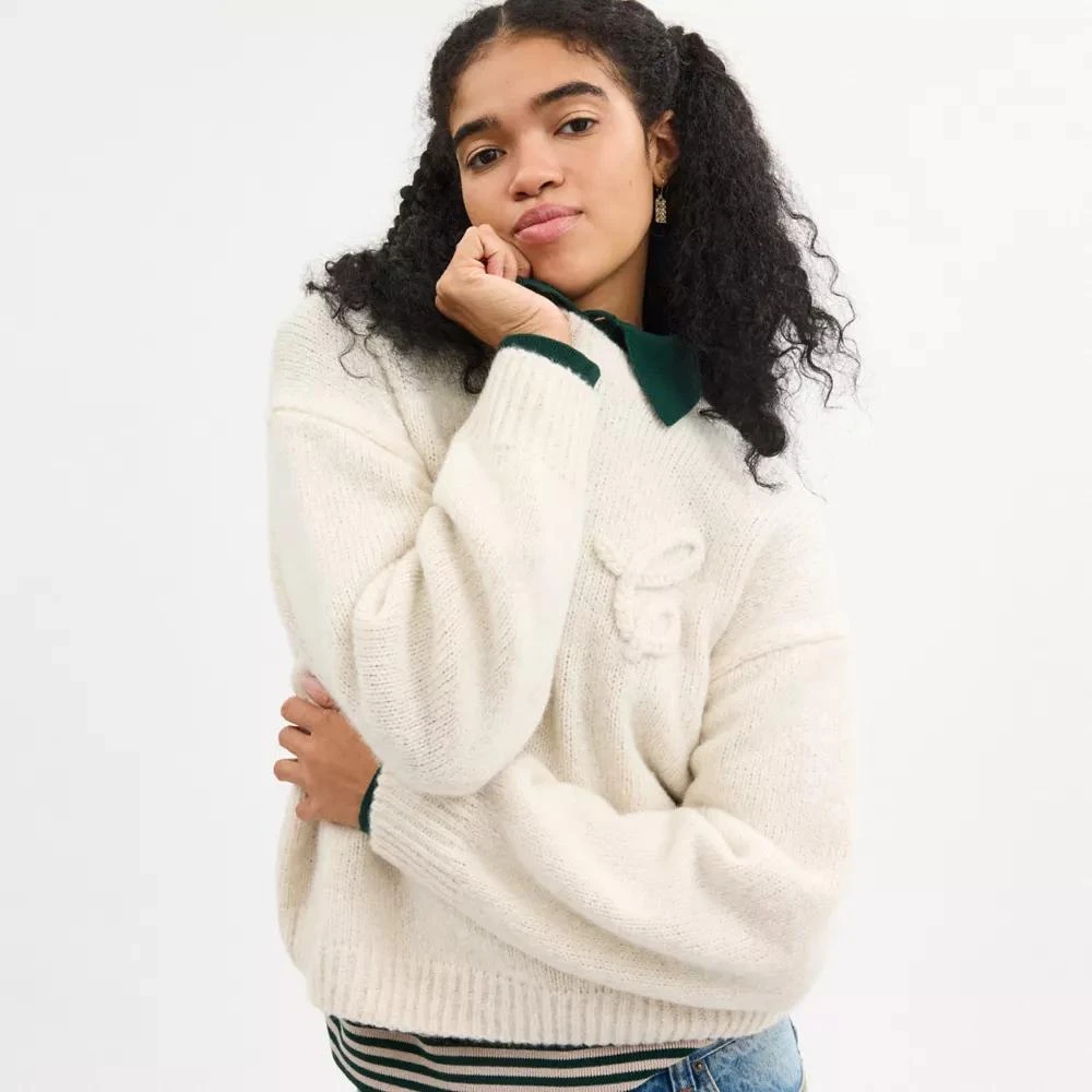 Coach Signature Crewneck Sweater 4