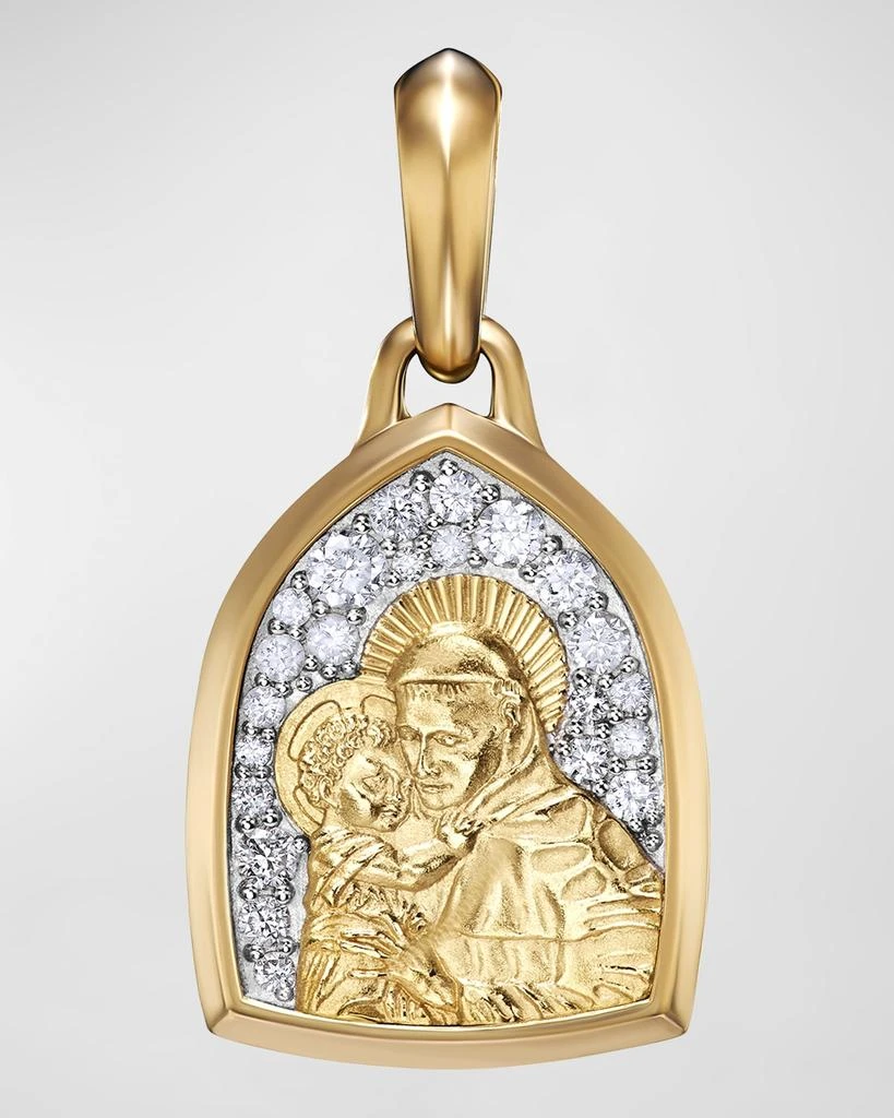 David Yurman Men
s St. Anthony Pendant in 18K Gold, 21.8mm