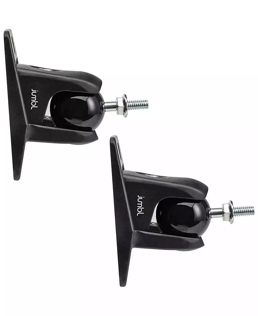 Jumbl Speaker Wall Mount Brackets, Pair of 2 Speaker Mounts - Black
