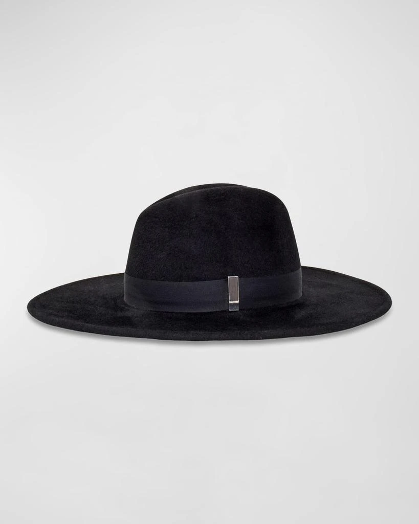Gigi Burris Jeanne Black Felt Fedora 2