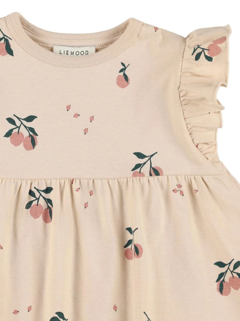 Liewood Peach Print Cotton Jersey Dress 1