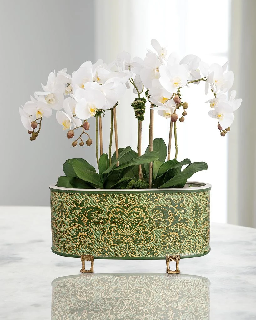 Port 68 Richmond Damask Oval Planter 2