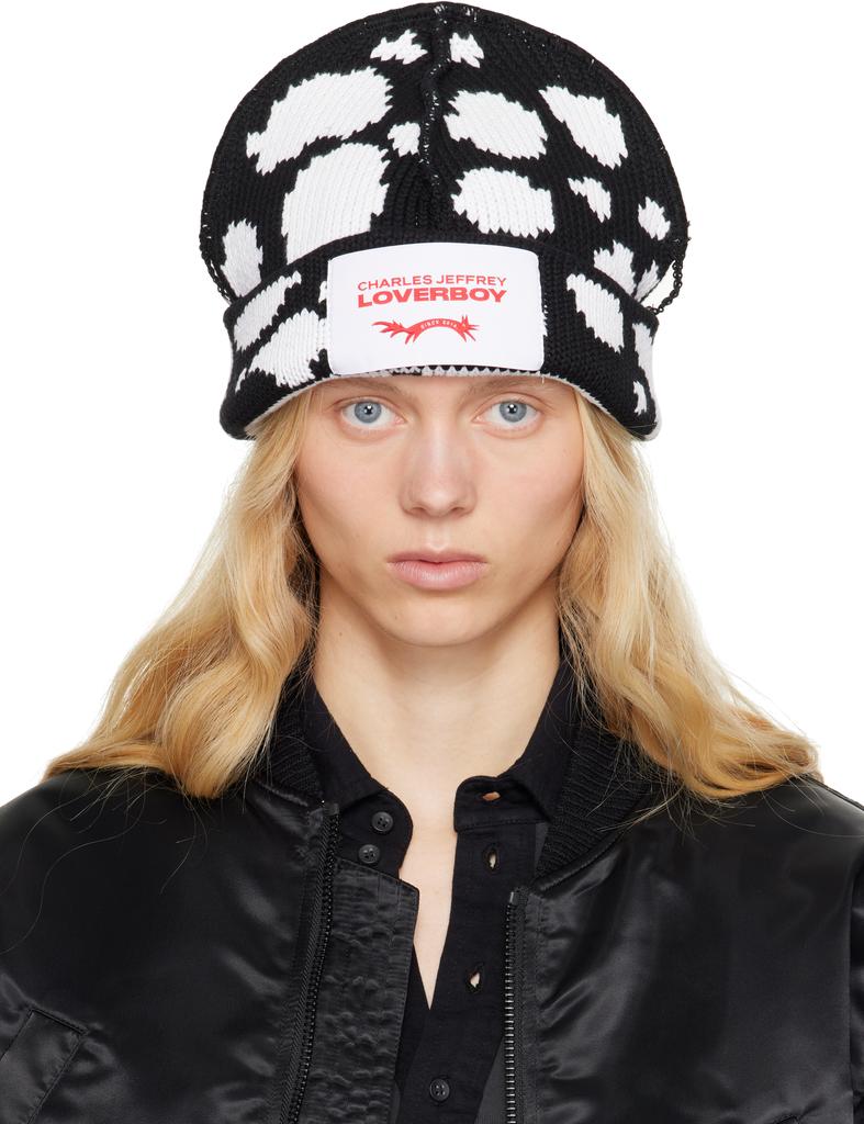 帽子 CHARLES JEFFREY LOVERBOY Lion Beanie Charles Jeffrey Loverboy Beige Supersized Lion Beanie - Hats