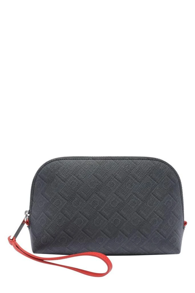 Ferragamo Ferragamo Monogram Printed Zipped Wash Bag 1