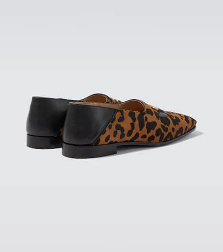 Valentino Babouche Fauve Éclat calf hair loafers 6