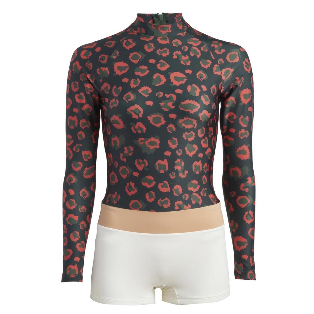 Olive Surf The Lauren Women's Wetsuit In Life Of Pi - Dune - Steamed Milk