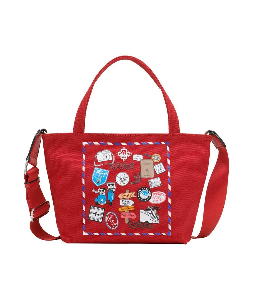Karl Lagerfeld Paris CANNES MINI CANVAS TOTE 1