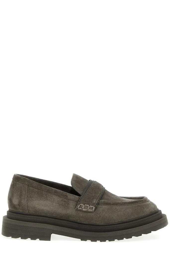 Brunello Cucinelli Brunello Cucinelli Embellished Slip-On Chunky Loafers 1