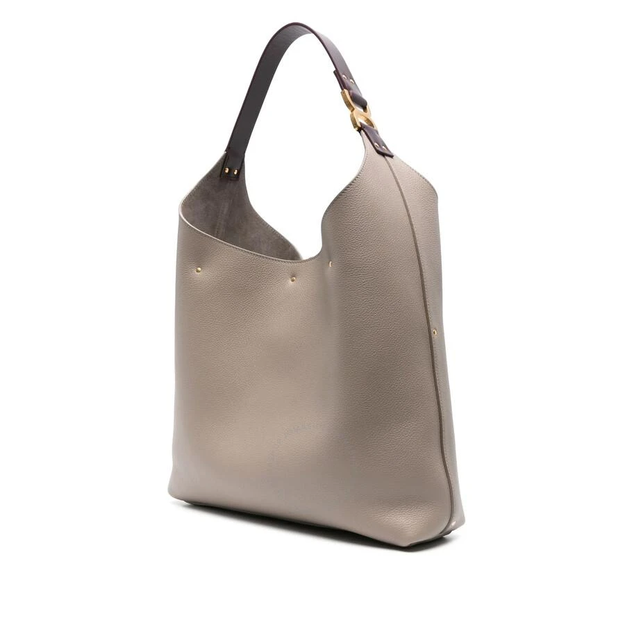 Chloé Marcie Hobo Bag In Grained Leather -  Grey 2
