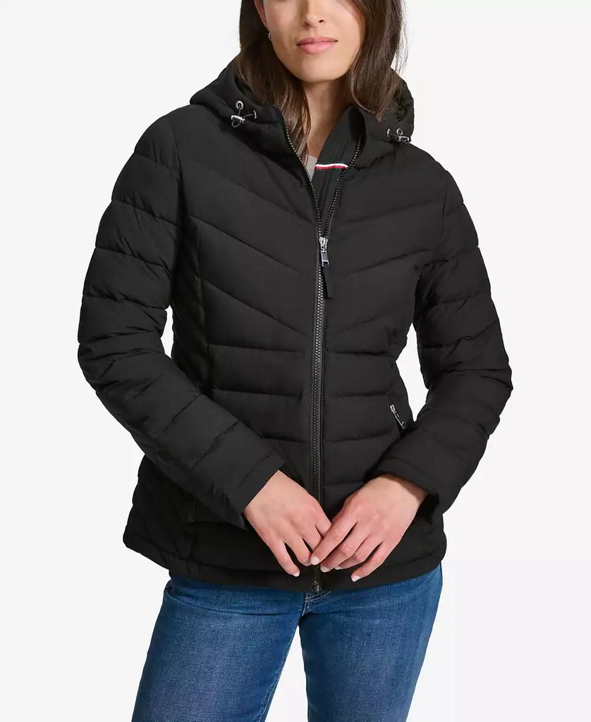 Tommy Hilfiger Women's Long Sleeve Hooded Puffer Jacket