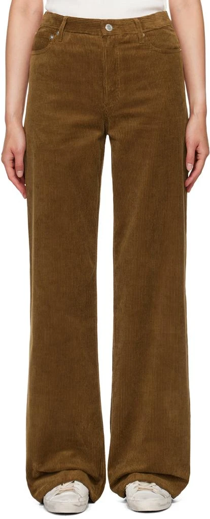 A.P.C. Brown Elisabeth Jeans 1