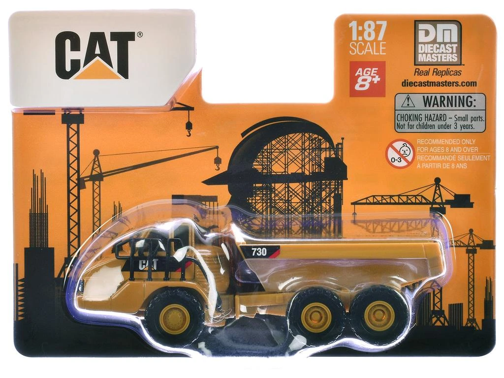 Diecast Masters CAT Caterpillar 730 Articulated Truck Yellow 1/87 (HO) Diecast Model by
